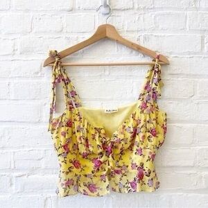 For Love and Lemons yellow top